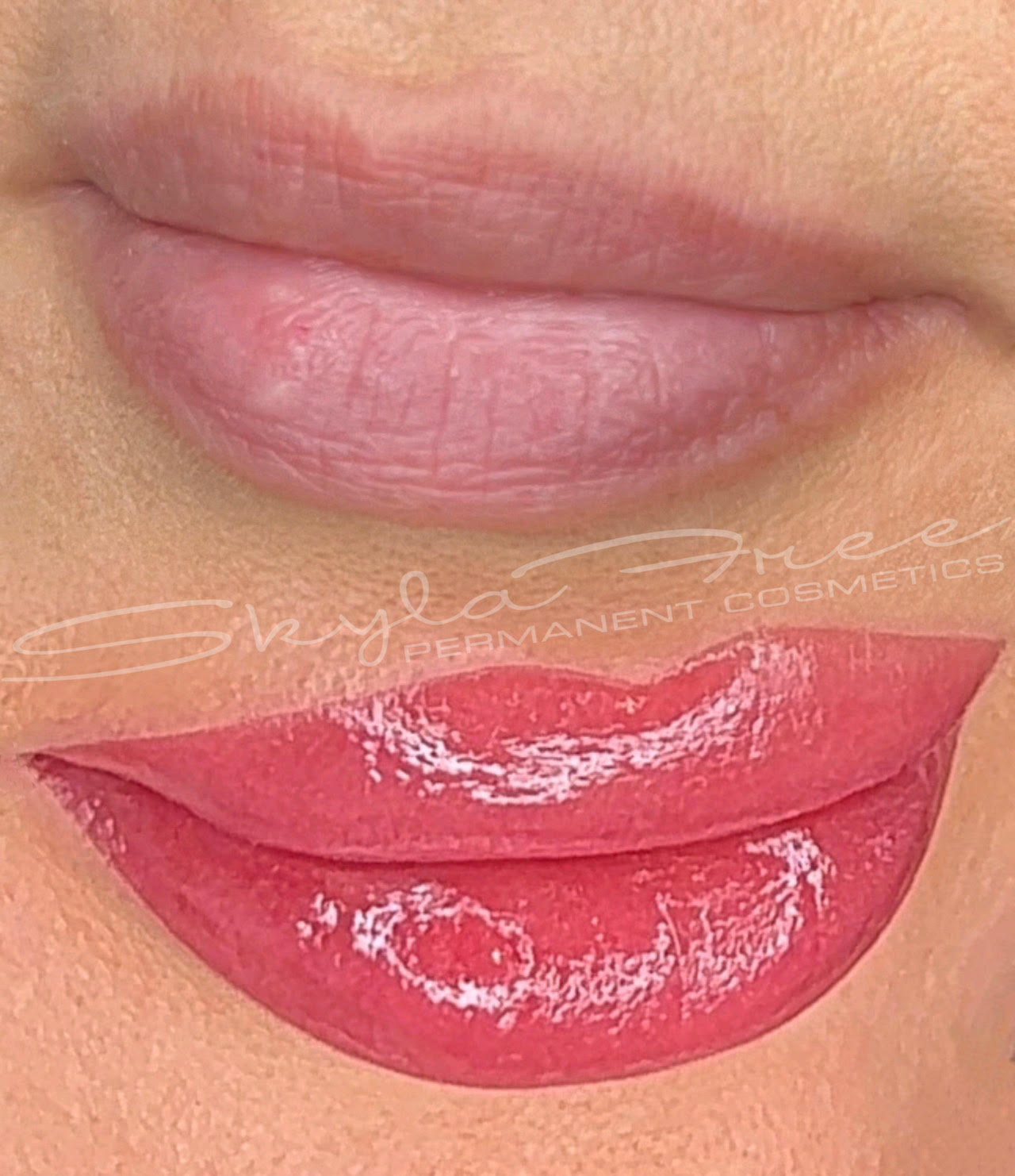 Lip Blushing done by Pretty In Ink